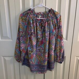Colorful Floral Women's Blouse